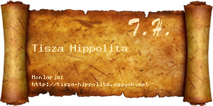 Tisza Hippolita névjegykártya